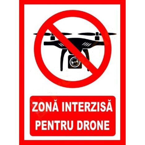 Placuta zona interzisa pentru drone